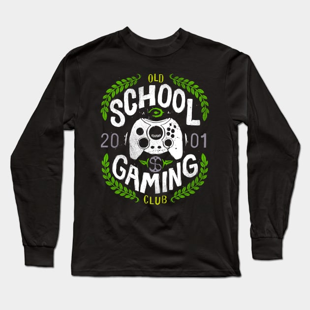 Old School Gaming Club - X Long Sleeve T-Shirt by Azafran